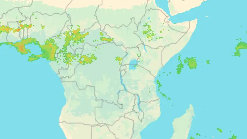 Precipitation weather map