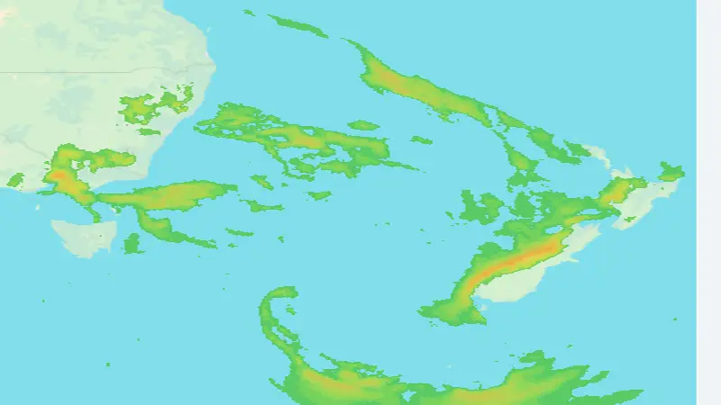 Precipitation weather map