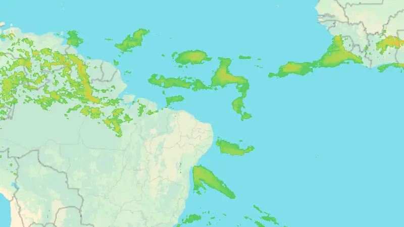 Precipitation weather map