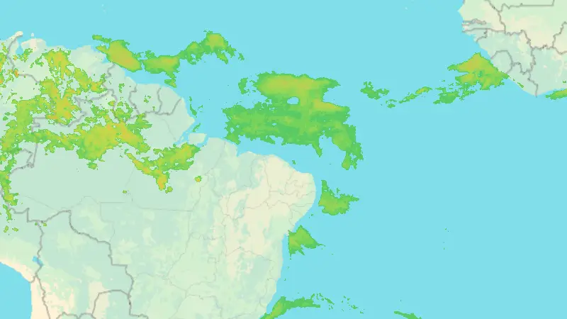 Precipitation weather map