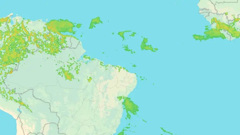 Precipitation weather map