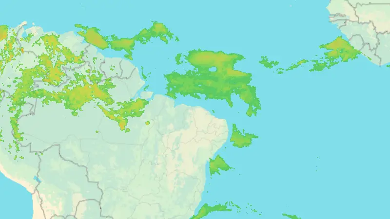 Precipitation weather map