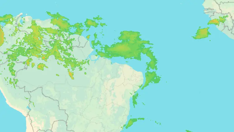 Srážky weather map