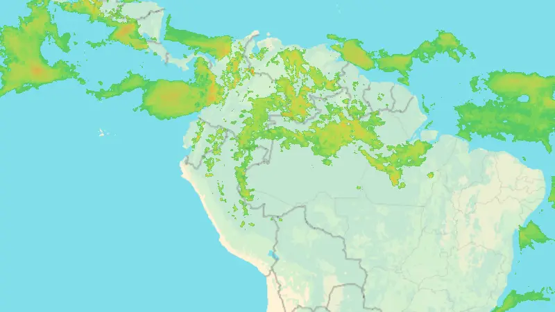 Precipitații weather map