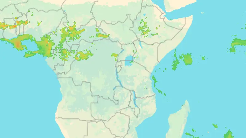 Precipitation weather map