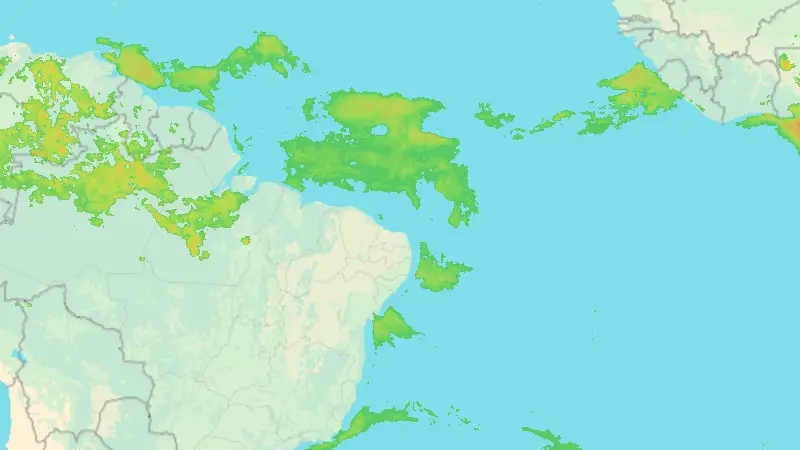 Precipitation weather map