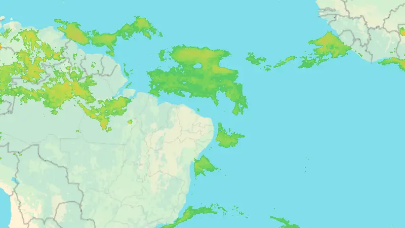 Precipitation weather map