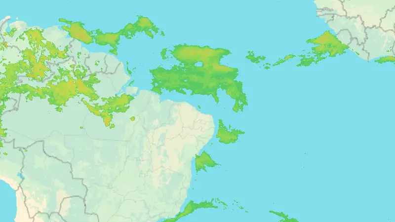 Precipitation weather map