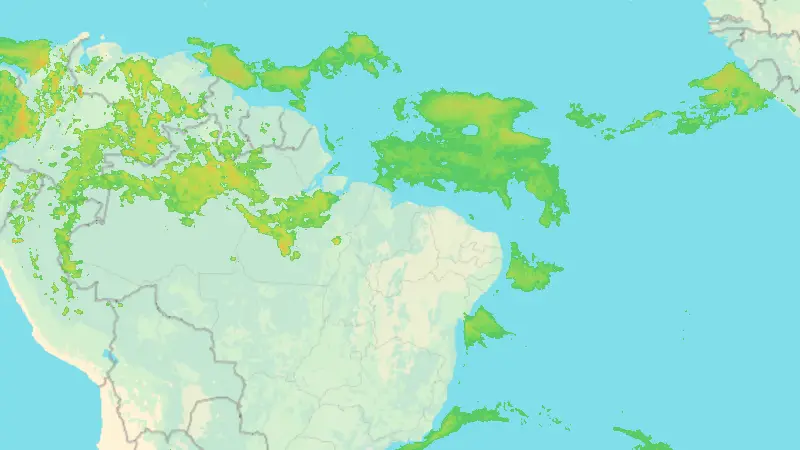 Precipitation weather map