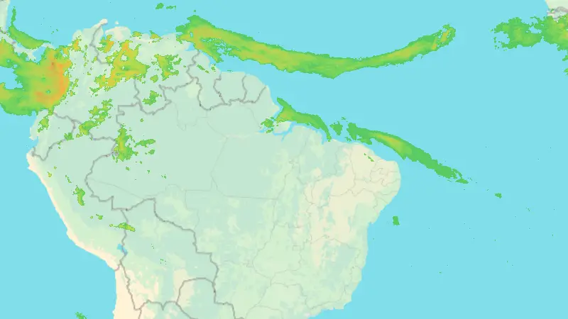 Nedbør weather map