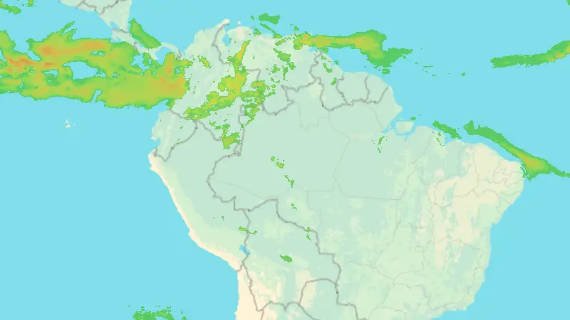 Nedbør weather map