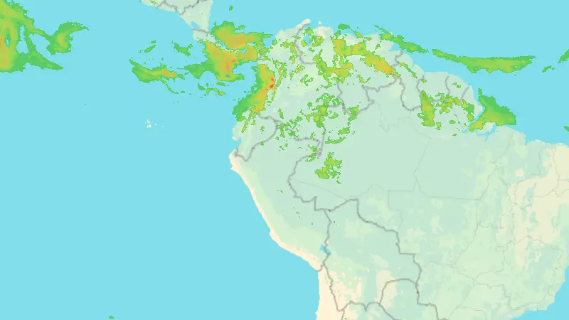 Srážky weather map