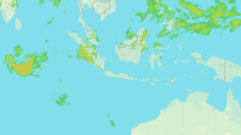 Sademäärä weather map