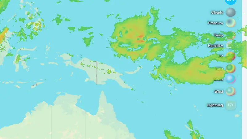 Nokrišņi weather map