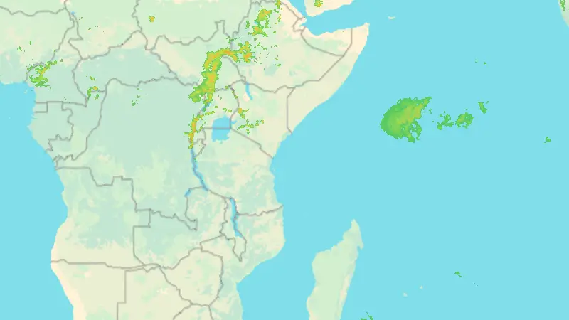 Srážky weather map