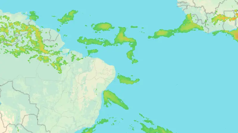 Srážky weather map