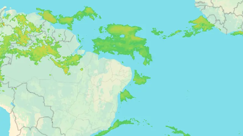 Precipitation weather map