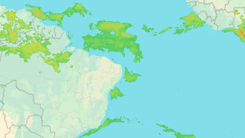 Precipitation weather map