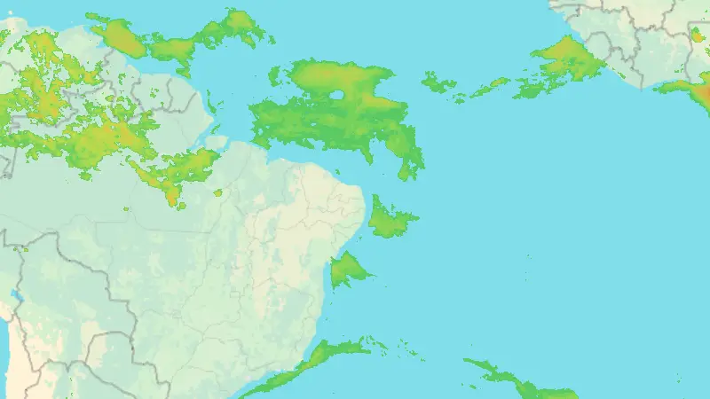 Precipitation weather map