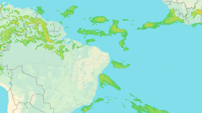Precipitation weather map
