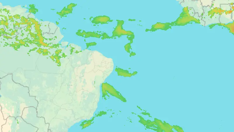 Precipitation weather map