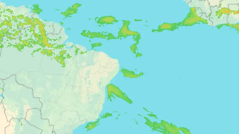Precipitation weather map