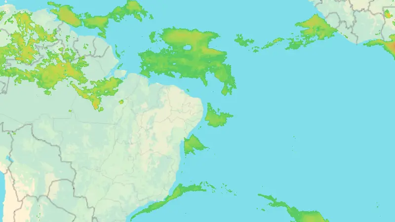 Precipitation weather map