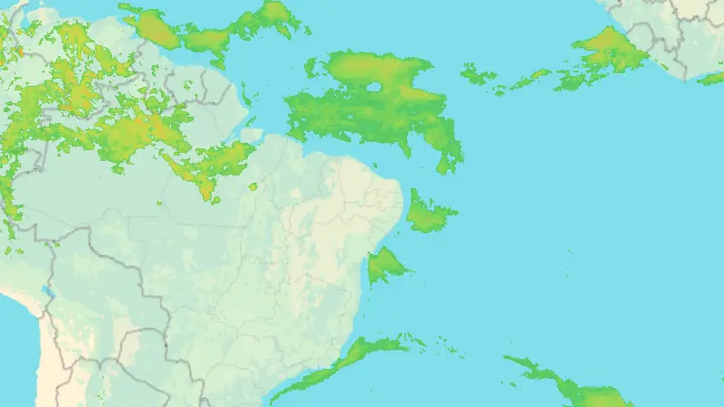 Precipitation weather map