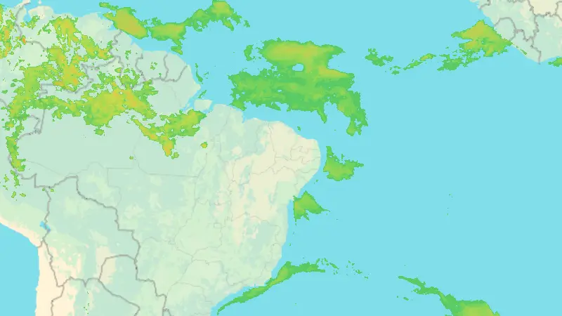 Precipitation weather map