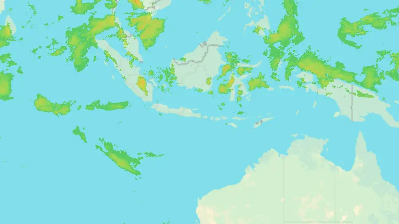 Précipitations weather map