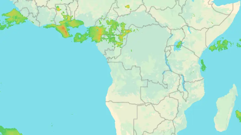 Precipitación weather map