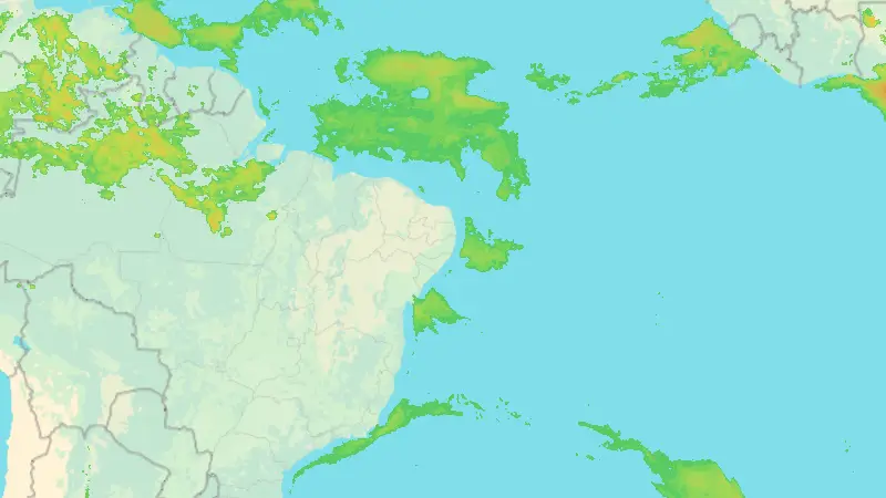 Precipitation weather map