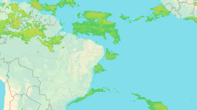 Precipitation weather map