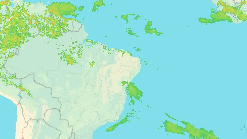Precipitation weather map