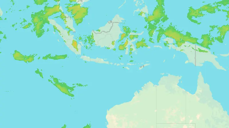 Précipitations weather map