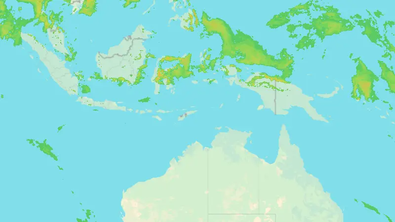 Precipitation weather map