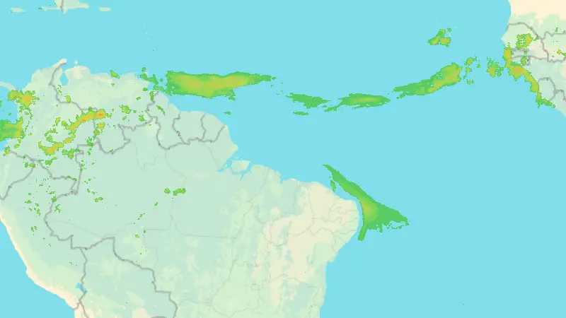 Nedbør weather map