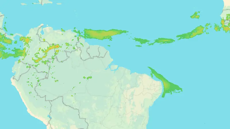 Nedbør weather map