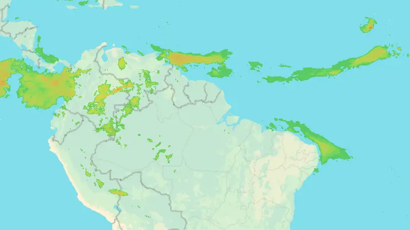 Nedbør weather map