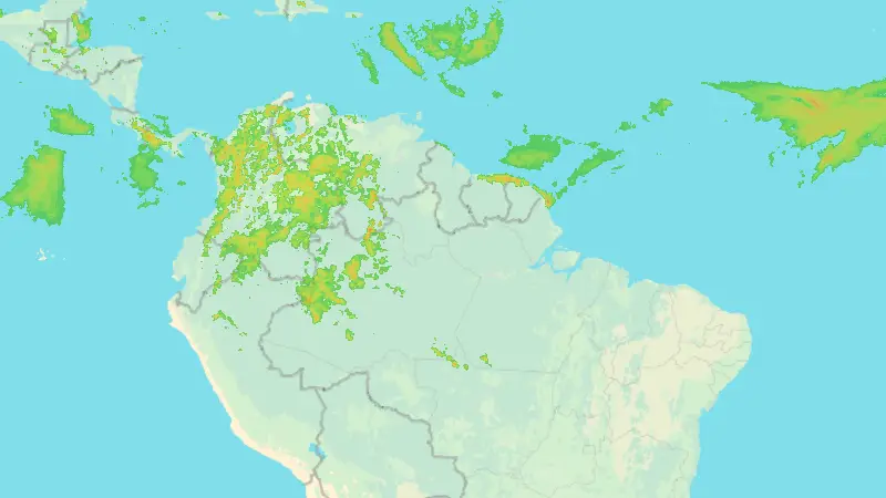 Srážky weather map