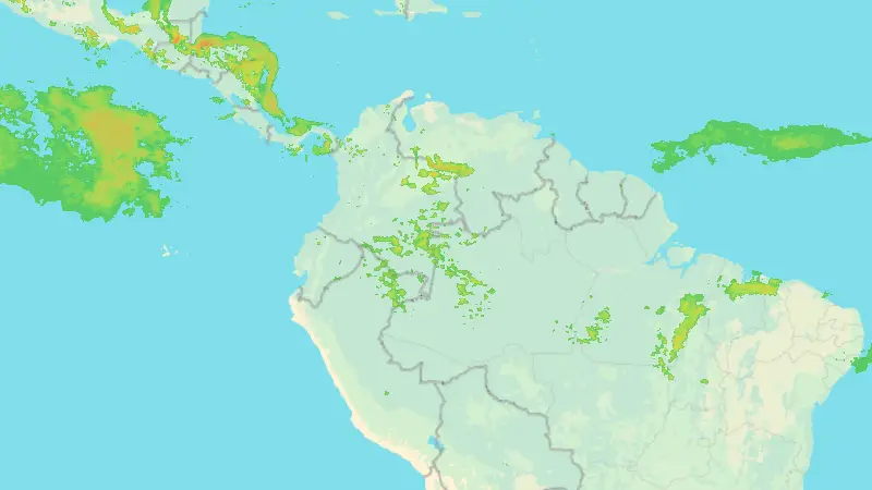 Précipitations weather map