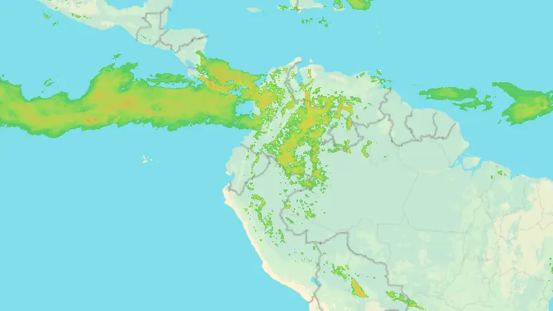 Srážky weather map