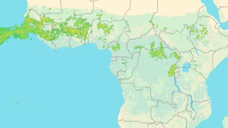 Srážky weather map