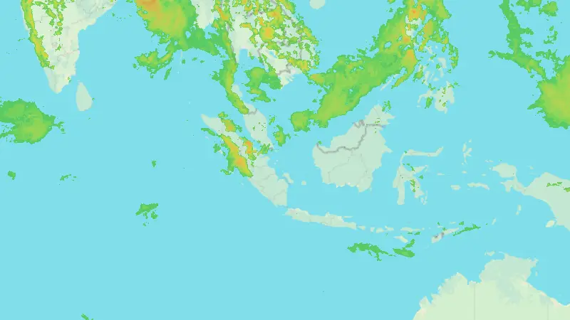 Nedbør weather map