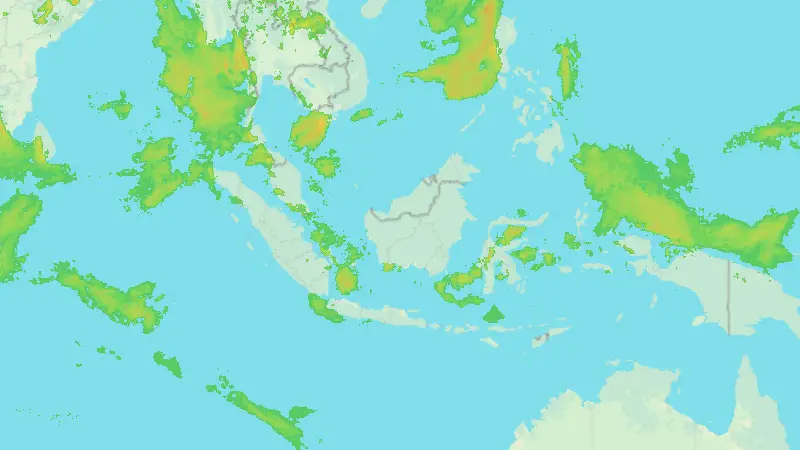 Precipitation weather map