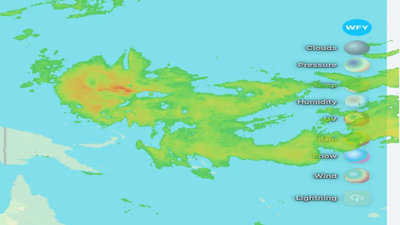 Βροχόπτωση weather map