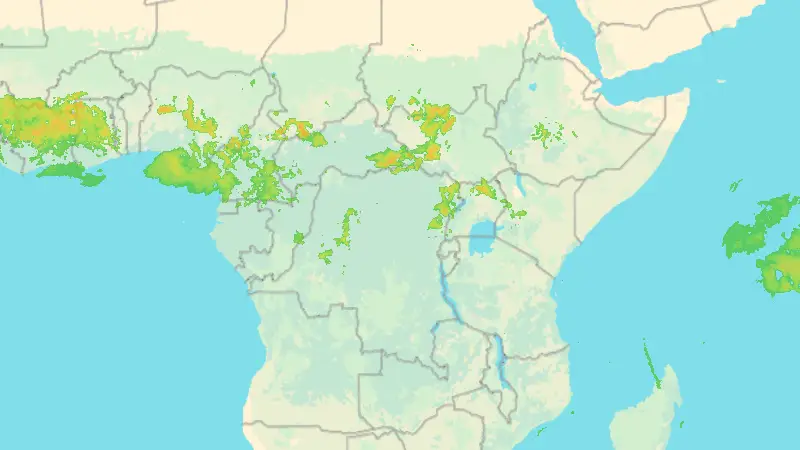 Srážky weather map