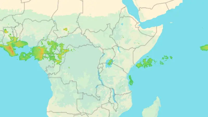 Srážky weather map