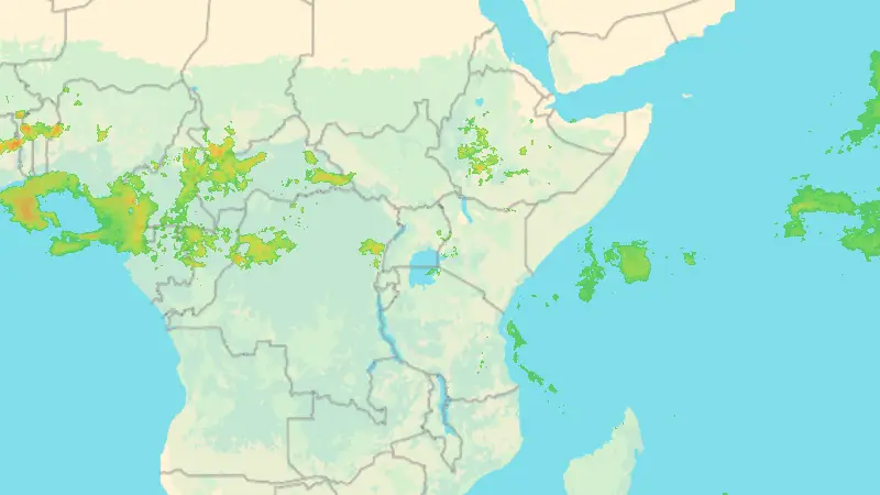 Nedbør weather map