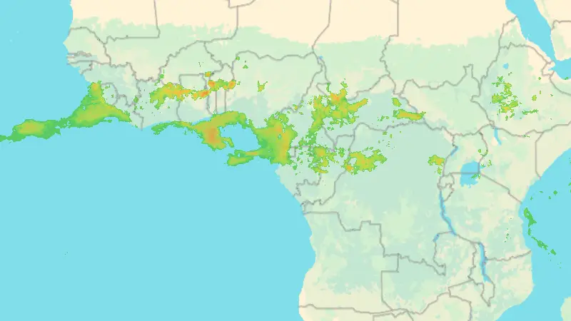 Srážky weather map